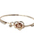 Alloy Rhinestone Camellia Bangle